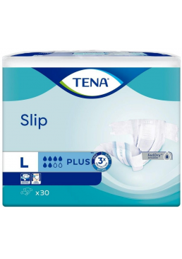 Подгузники для взрослых Tena Slip Plus размер L, 30 шт ( 92-144 см)